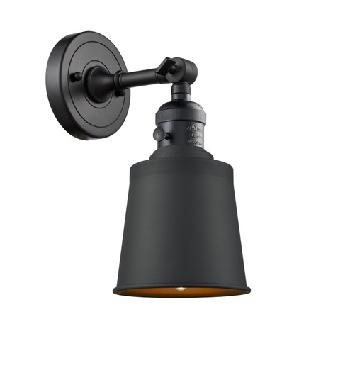 Franklin Restoration One Light Wall Sconce in Matte Black (405|203SW-BK-M9-BK)