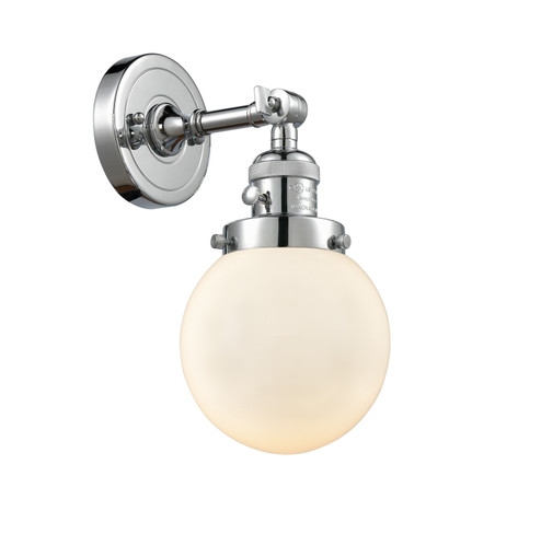 Franklin Restoration One Light Wall Sconce in Polished Chrome (405|203SW-PC-G201-6)