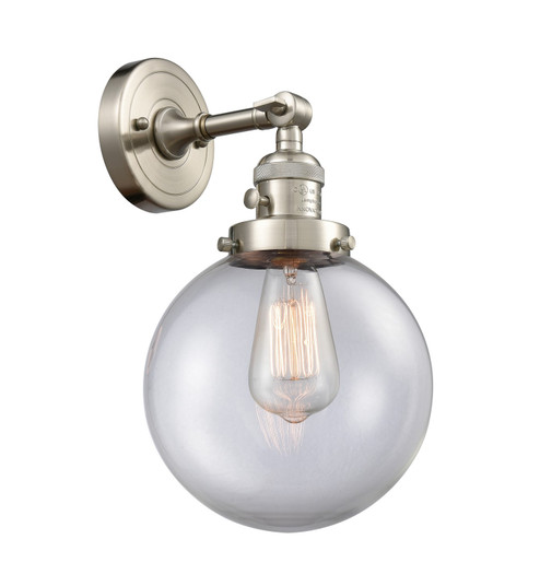 Franklin Restoration LED Wall Sconce in Brushed Satin Nickel (405|203SW-SN-G202-8-LED)