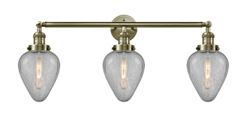 Franklin Restoration Three Light Bath Vanity in Antique Brass (405|205-AB-G165)