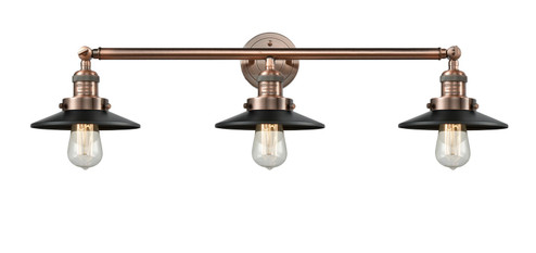 Franklin Restoration Three Light Bath Vanity in Antique Copper (405|205-AC-M6)