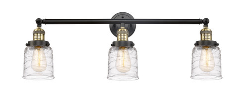 Franklin Restoration Three Light Bath Vanity in Black Antique Brass (405|205-BAB-G513)