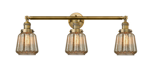 Franklin Restoration Three Light Bath Vanity in Brushed Brass (405|205-BB-G146)