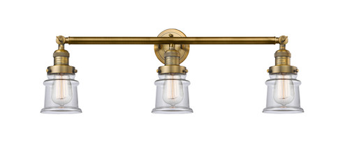 Franklin Restoration Three Light Bath Vanity in Brushed Brass (405|205-BB-G182S)
