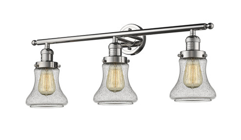 Franklin Restoration Three Light Bath Vanity in Polished Nickel (405|205-PN-G194)