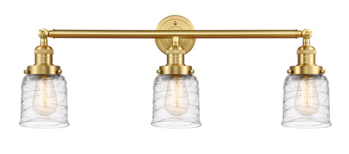 Franklin Restoration Three Light Bath Vanity in Satin Gold (405|205-SG-G513)