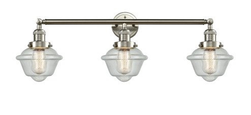 Franklin Restoration Three Light Bath Vanity in Brushed Satin Nickel (405|205-SN-G534)