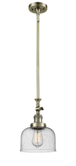 Franklin Restoration One Light Mini Pendant in Antique Brass (405|206-AB-G74)