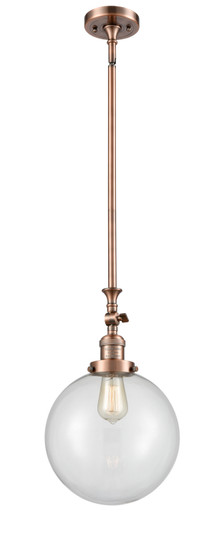 Franklin Restoration One Light Mini Pendant in Antique Copper (405|206-AC-G202-10)