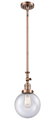 Franklin Restoration LED Mini Pendant in Antique Copper (405|206-AC-G204-8-LED)