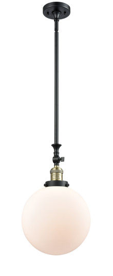 Franklin Restoration One Light Mini Pendant in Black Antique Brass (405|206-BAB-G201-10)