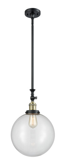 Franklin Restoration One Light Mini Pendant in Black Antique Brass (405|206-BAB-G202-12)