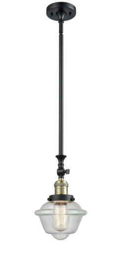 Franklin Restoration One Light Mini Pendant in Black Antique Brass (405|206-BAB-G532) Franklin Restoration One Light Mini Pendant in Black Antique Brass (405|206-BAB-G532)