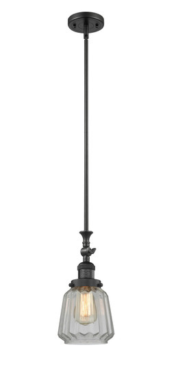 Franklin Restoration LED Mini Pendant in Matte Black (405|206-BK-G142-LED)