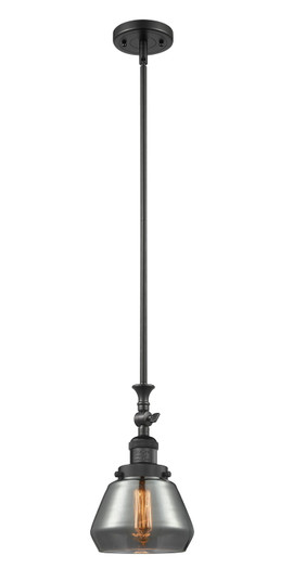 Franklin Restoration LED Mini Pendant in Matte Black (405|206-BK-G173-LED)