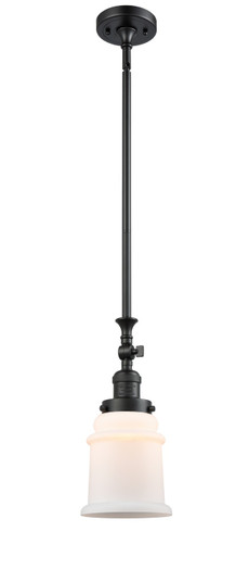 Franklin Restoration LED Mini Pendant in Matte Black (405|206-BK-G181-LED)