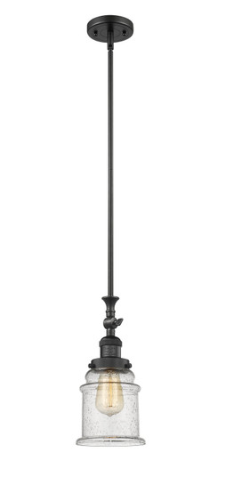 Franklin Restoration LED Mini Pendant in Matte Black (405|206-BK-G184-LED)