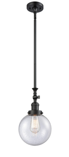 Franklin Restoration LED Mini Pendant in Matte Black (405|206-BK-G204-8-LED)