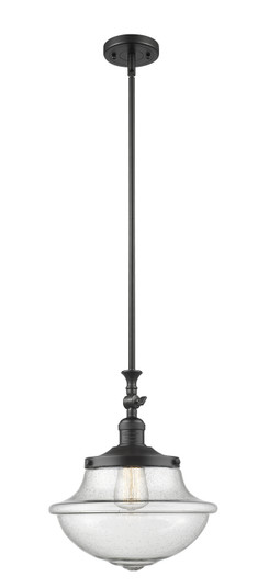 Franklin Restoration One Light Mini Pendant in Matte Black (405|206-BK-G544)
