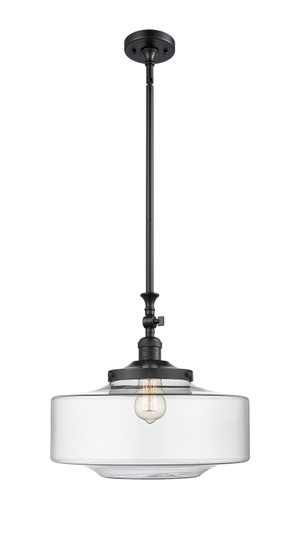 Franklin Restoration One Light Mini Pendant in Matte Black (405|206-BK-G692-16)