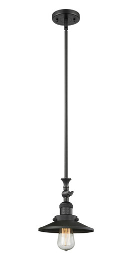 Franklin Restoration LED Mini Pendant in Matte Black (405|206-BK-M6-LED)