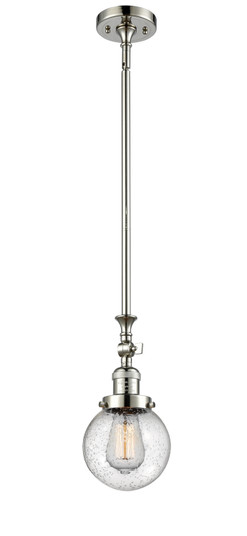 Franklin Restoration LED Mini Pendant in Polished Nickel (405|206-PN-G204-6-LED)