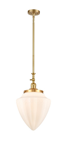 Franklin Restoration One Light Mini Pendant in Satin Gold (405|206-SG-G661-12)