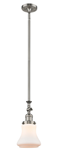 Franklin Restoration One Light Mini Pendant in Brushed Satin Nickel (405|206-SN-G191)
