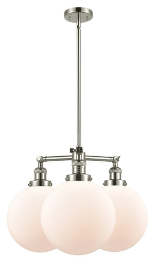 Franklin Restoration LED Chandelier in Polished Nickel (405|207-PN-G201-10-LED)