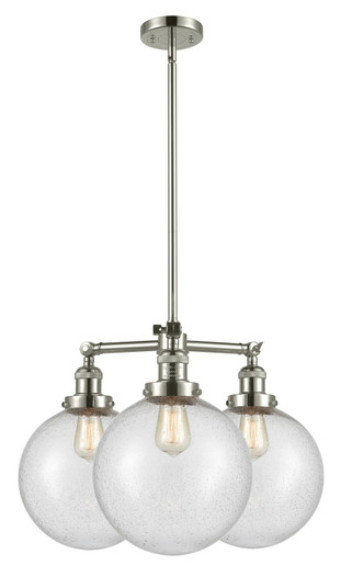 Franklin Restoration LED Chandelier in Polished Nickel (405|207-PN-G204-10-LED)