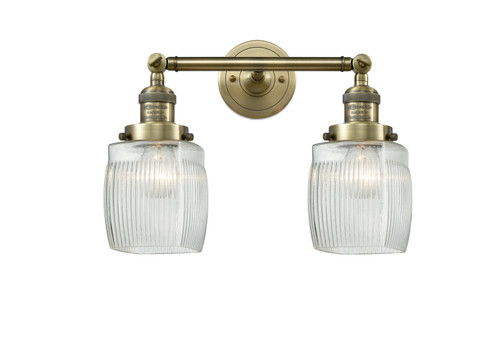 Franklin Restoration Two Light Bath Vanity in Antique Brass (405|208-AB-G302)