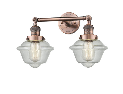 Franklin Restoration Two Light Bath Vanity in Antique Copper (405|208-AC-G534)