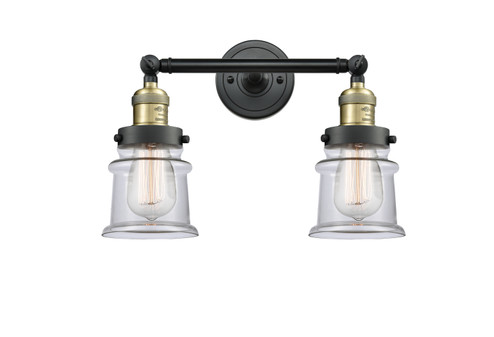 Franklin Restoration Two Light Bath Vanity in Black Antique Brass (405|208-BAB-G182S)