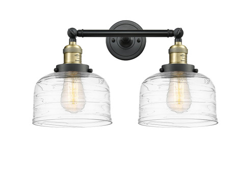 Franklin Restoration Two Light Bath Vanity in Black Antique Brass (405|208-BAB-G713)