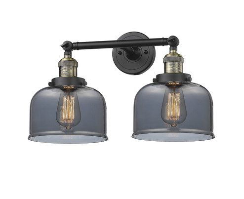 Franklin Restoration Two Light Bath Vanity in Black Antique Brass (405|208-BAB-G73)