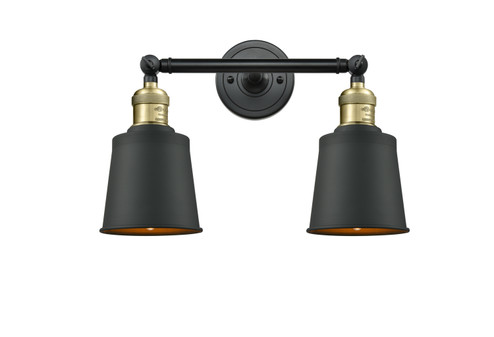 Franklin Restoration Two Light Bath Vanity in Black Antique Brass (405|208-BAB-M9-BK)