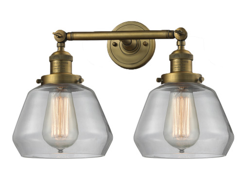 Franklin Restoration Two Light Bath Vanity in Brushed Brass (405|208-BB-G172)