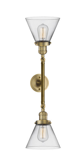 Franklin Restoration LED Bath Vanity in Brushed Brass (405|208L-BB-G42-LED)