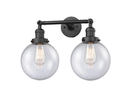 Franklin Restoration Two Light Bath Vanity in Oil Rubbed Bronze (405|208-OB-G204-8)