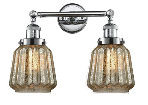 Franklin Restoration Two Light Bath Vanity in Polished Chrome (405|208-PC-G146)