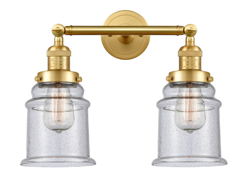 Franklin Restoration Two Light Bath Vanity in Satin Gold (405|208-SG-G184)