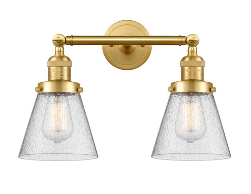 Franklin Restoration Two Light Bath Vanity in Satin Gold (405|208-SG-G64)