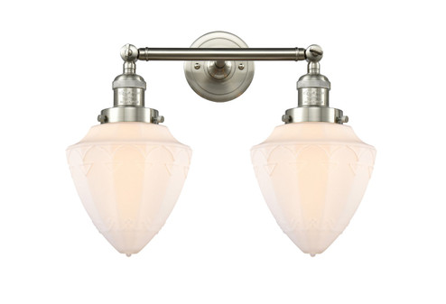 Franklin Restoration Two Light Bath Vanity in Brushed Satin Nickel (405|208-SN-G661-7)