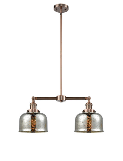 Franklin Restoration Two Light Island Pendant in Antique Copper (405|209-AC-G78)