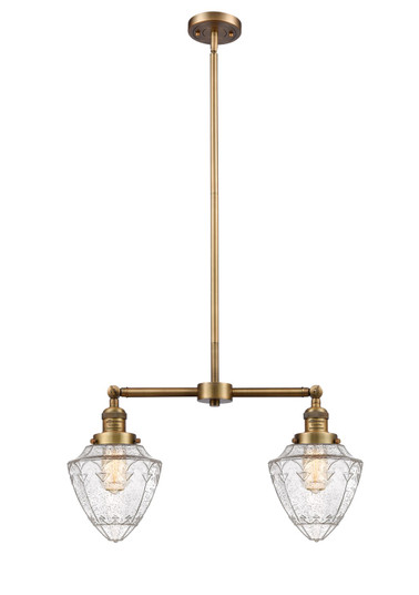 Franklin Restoration LED Island Pendant in Brushed Brass (405|209-BB-G664-7-LED)