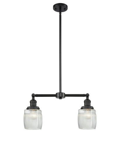 Franklin Restoration LED Island Pendant in Matte Black (405|209-BK-G302-LED)