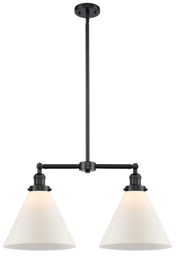 Franklin Restoration Two Light Island Pendant in Oil Rubbed Bronze (405|209-OB-G41-L)