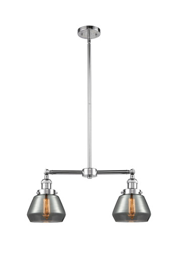 Franklin Restoration Two Light Island Pendant in Polished Chrome (405|209-PC-G173)