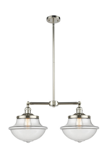 Franklin Restoration Two Light Island Pendant in Polished Nickel (405|209-PN-G542)