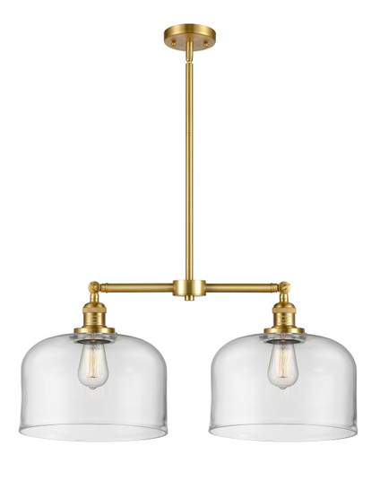 Franklin Restoration LED Island Pendant in Satin Gold (405|209-SG-G72-L-LED)